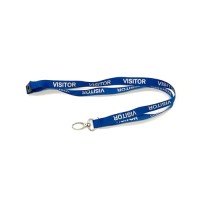 **CLEARANCE*** Pre Printed 'VISITOR' Lanyard with Metal Dog Clip
